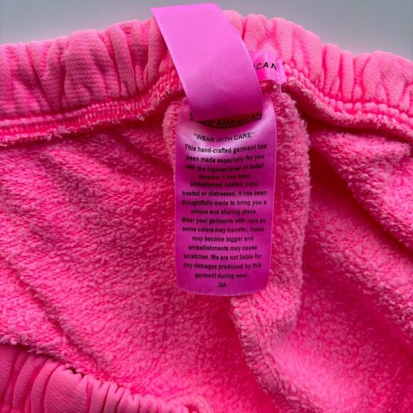 Good American Neon Pink Cotton Jogger Sweatpants - Size 7 / 4XL - Picture 8 of 8